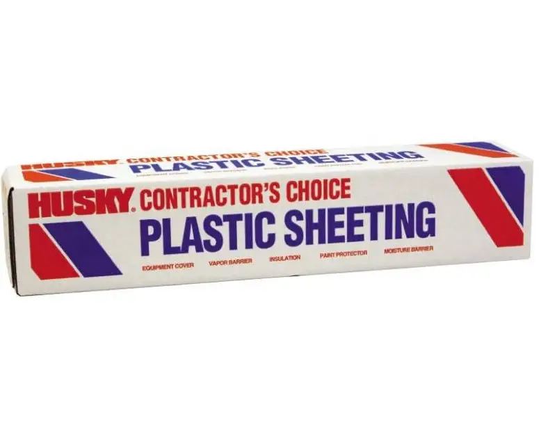 Husky RE-620C Contractor's Choice Clear Plastic Sheeting