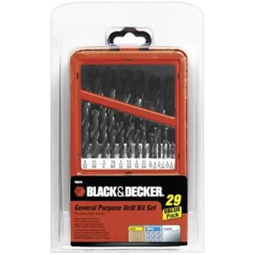 Black & Decker 15575 General Purpose Drill Bit Set 1/16"-1/2"