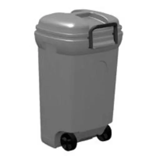 Rough & Rugged TB0017 Rectangular Wheeled Trash Can 45 Gal.