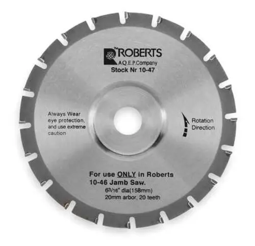 Q.E.P 10-47 Carbide Jamb Saw Blade 6-3/16"