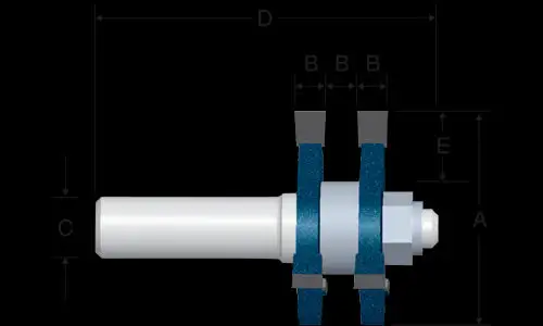 Bosch 84624MC Tongue & Groove Router Bit 1/2"x2-1/2"