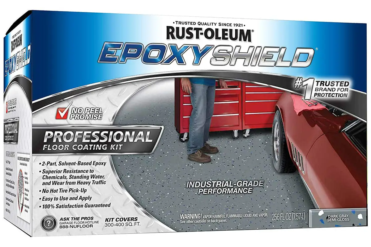 Rust-Oleum 238467 Epoxyshield Professional Semi-Gloss Floor Coating Kit