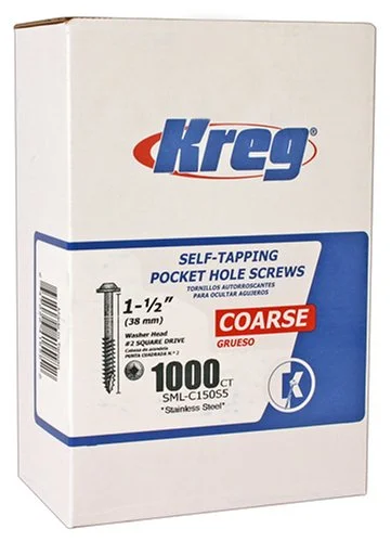 Kreg Maxi-Loc Washer-Head Stainless Steel Screws