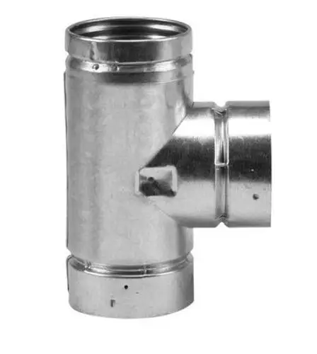 Selkirk 244100 Pellet Tee With Cap Stove Pipe