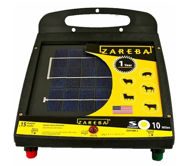 Zareba ESP10M-Z 10 Mile Solar Low Impedance Fence Charger