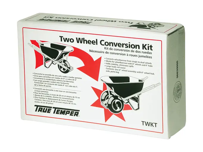 True Temper TWKT Wheelbarrow Two Wheel Conversion Kit