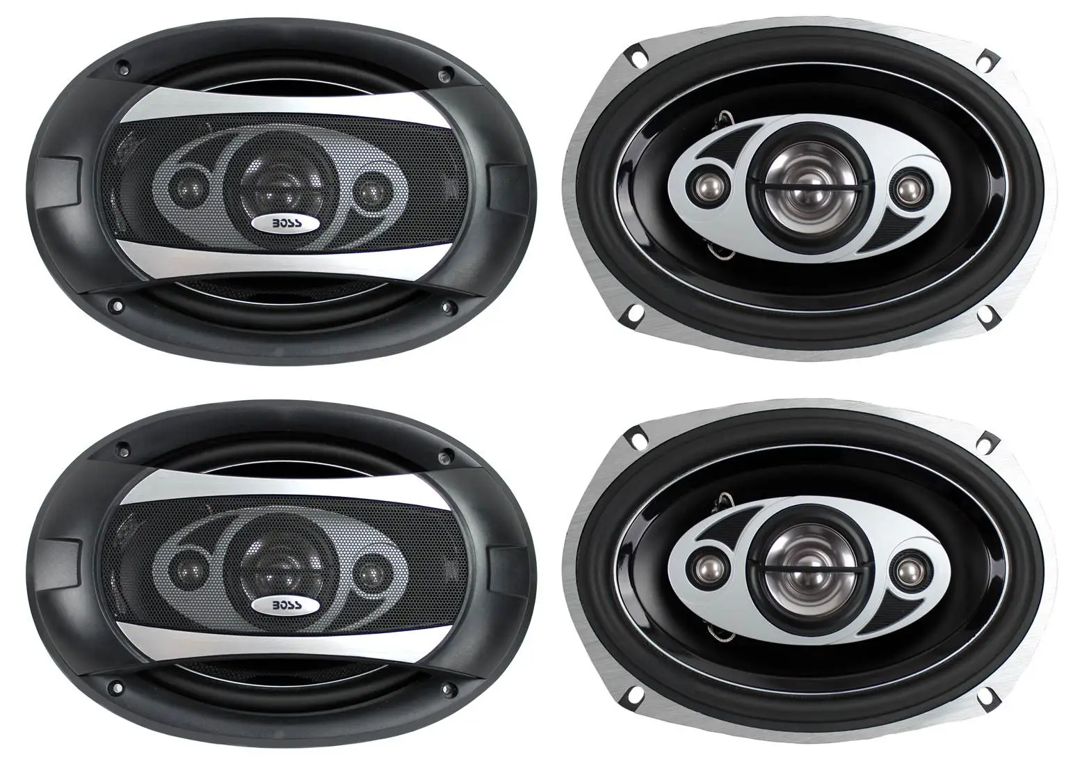 BOSS AUDIO P694C 6x9" 4-Way 800W Car Coaxial Stereo Speakers P69.4C 4 Ohm