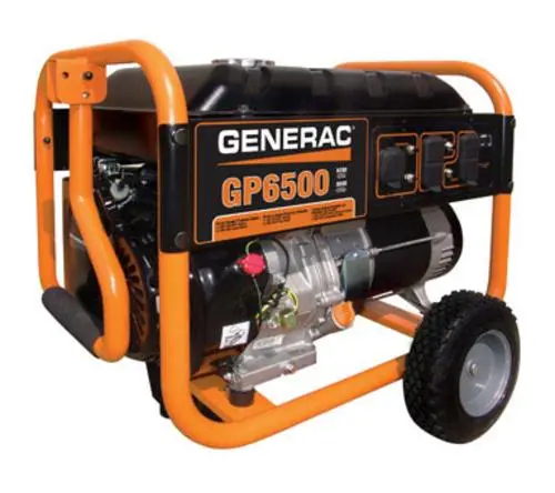 Generac 5940 GP6500 Portable Gas Powered Generator