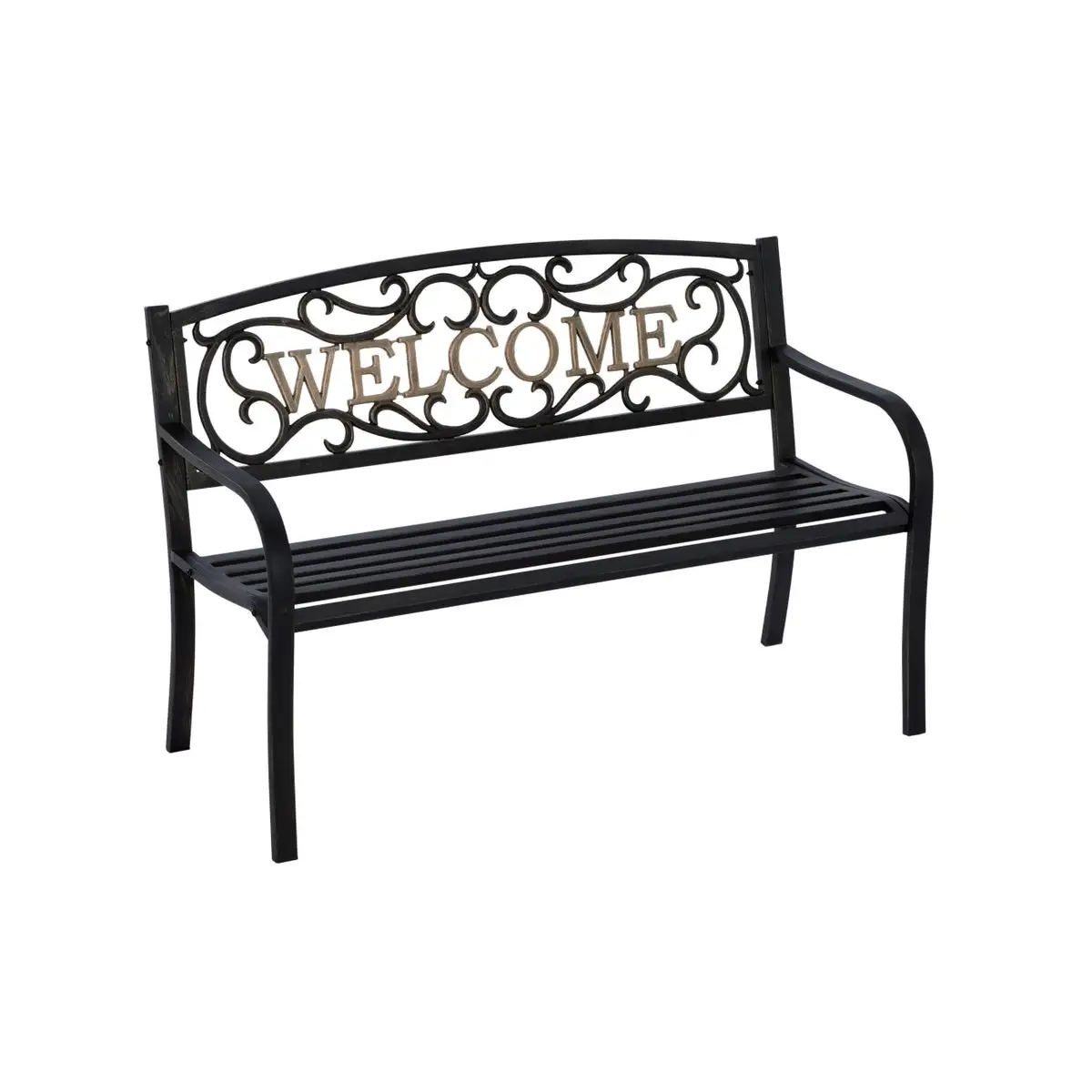 Living Accents IP-SV679F Park Bench With Welcome Sign