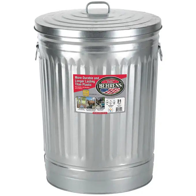 Behrens 1270 Galvanized Steel Trash Can