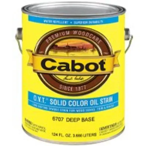 Cabot 140.0006707.007 Ovt Solid Color Oil Stain Deep Base