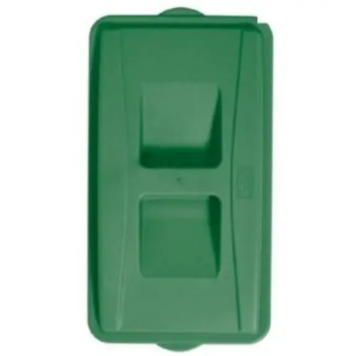 Continental Commercial 7315GN Wall Hugger Green Recycle Lid