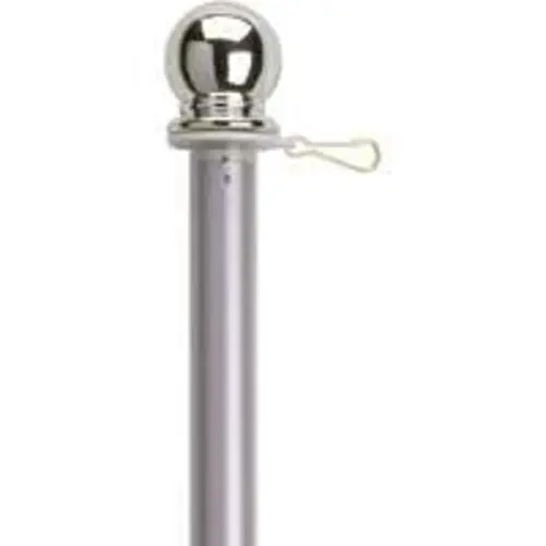 Valley Forge 60731 Brushed Aluminum Pole With Ring