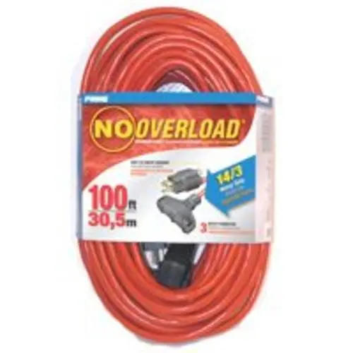 Prime Wire & Cable CB614735 Extension Cord With Breaker 14/3" x 100'