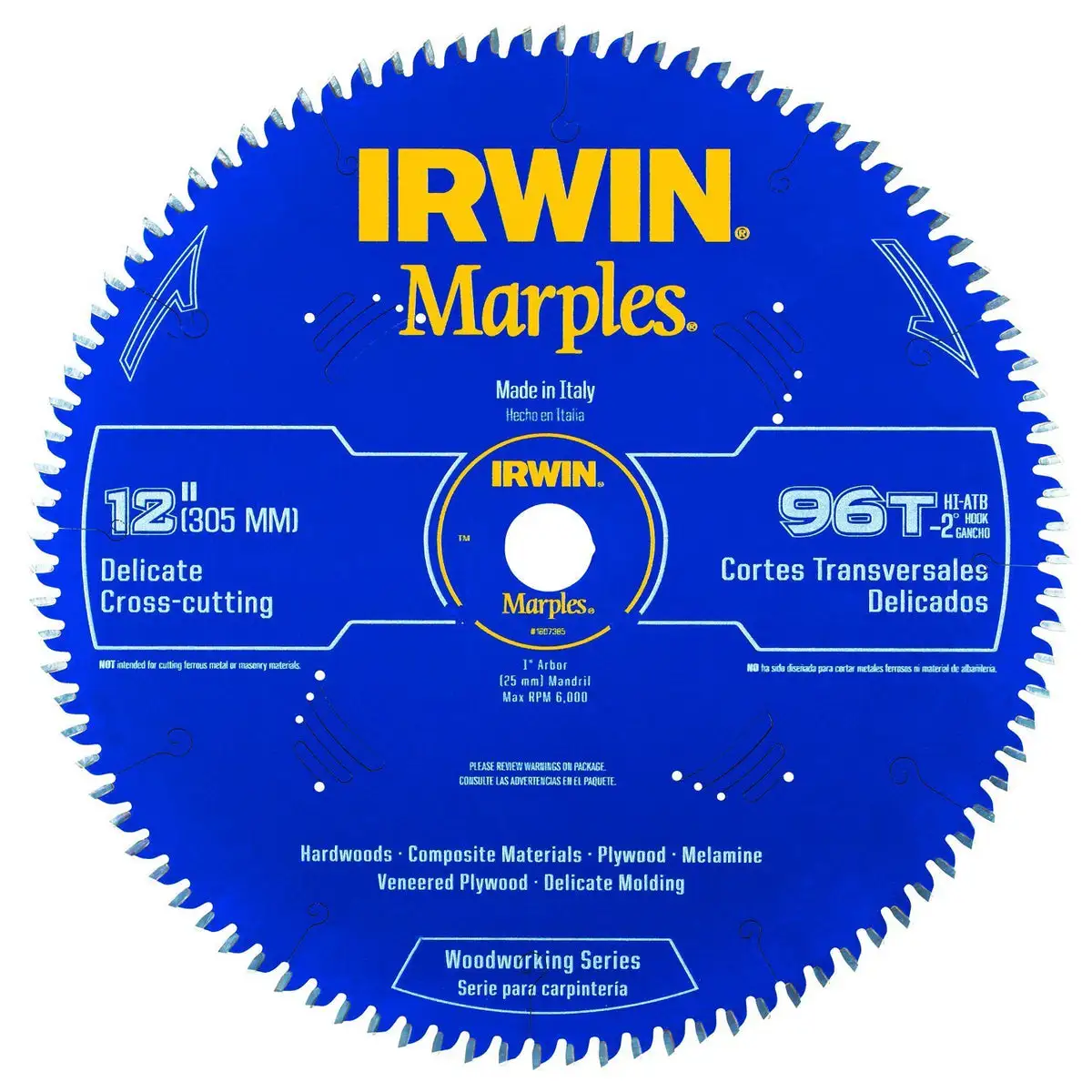 Irwin 1807385 96-T Marples Woodworking Series Circular Saw Blade