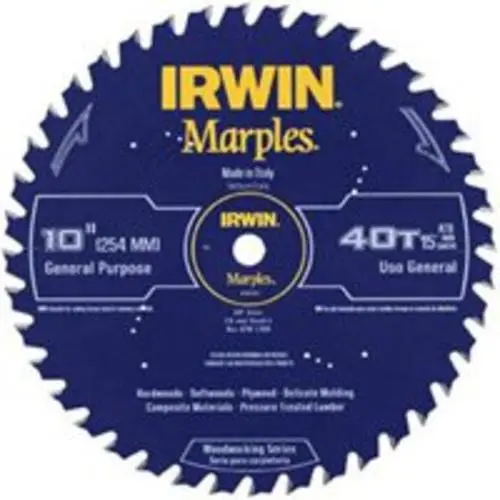 Irwin 1807367 Marples 40-Tooth Circular Saw Blades 10"