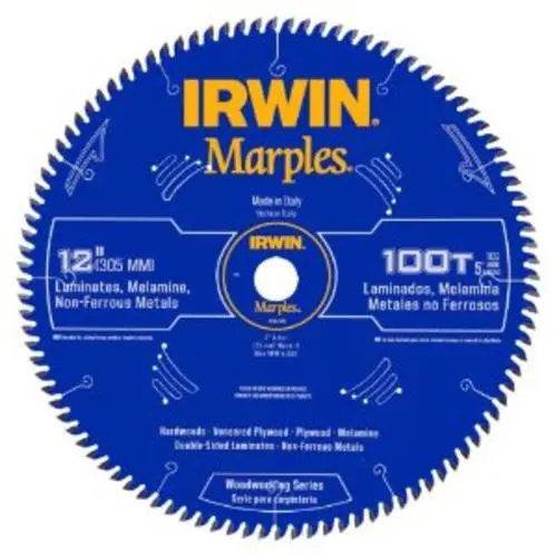 Irwin 1807386 100-Teeth Triple Chip Grind Circular Saw Blade