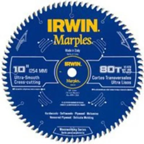 Irwin 1807370 Marples 80-Tooth Hi-ATB Circular Saw Blade 10"