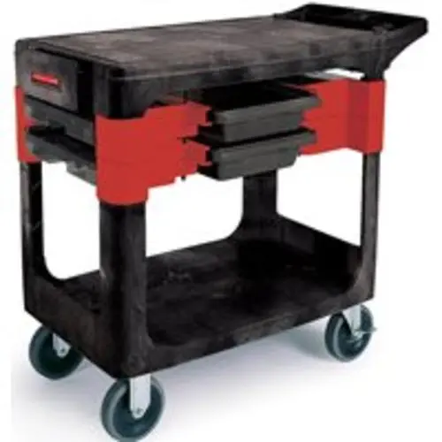 Rubbermaid FG618000BLA Black Trades Cart