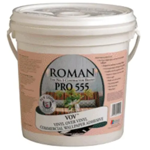 Roman Decorating 11901 Pro-555 Vinyl Over Vinyl Wallpaper Adhesive