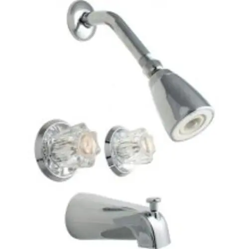 LDR Industries 0118700 Double Handle Tub & Shower Faucet Set