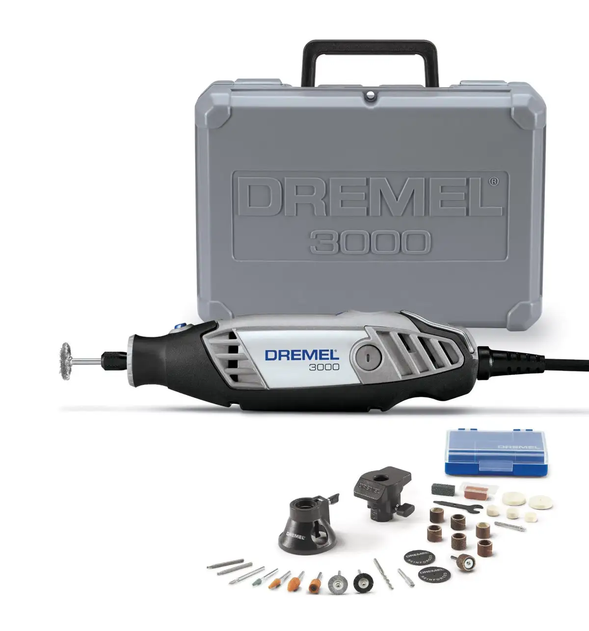 Dremel 3000-2/28 Rotary Tool Attachments With Case