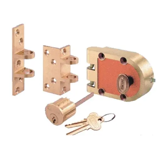 Prime-Line SE15326 Deadlock Single Cylinder Lock Set Brushed Bronze