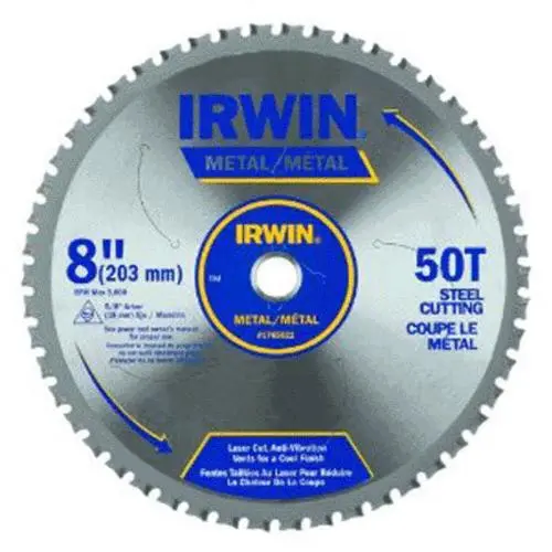 Irwin 4935557 Master Combination Ferrous Circular Saw 8" X 50t Steel