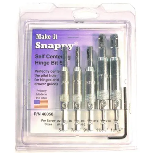 Snappy 40050 Hinge Bit Set 5 Piece