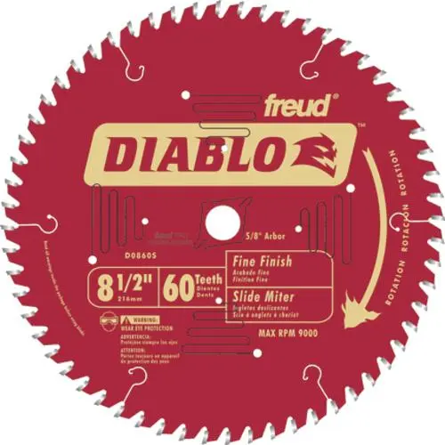 Diablo D1060S Slide Crosscutting Miter Saw Blade 10"x60