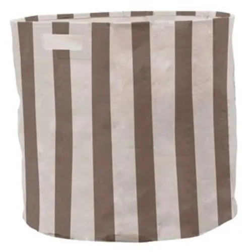 Pehr STPB 02 Selby Taupe Stripe Bin