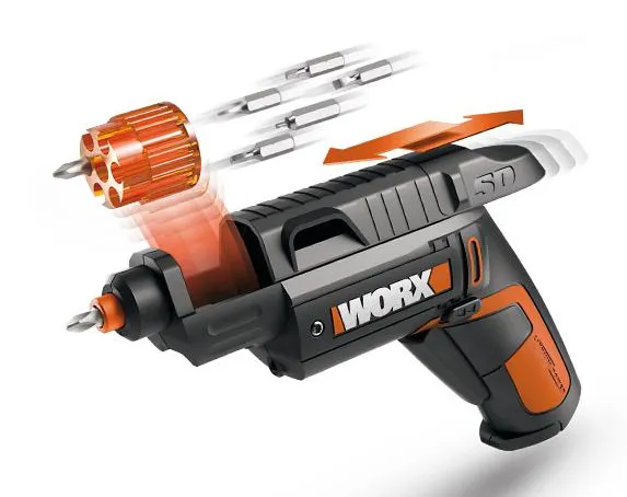 Worx WX254L Semi-Automatic Power Screw Driver With 12 Driving Bits