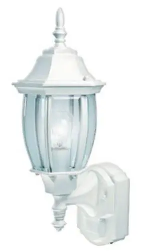 Heath Zenith HZ-4192-WH Motion Sensor Coach Lantern