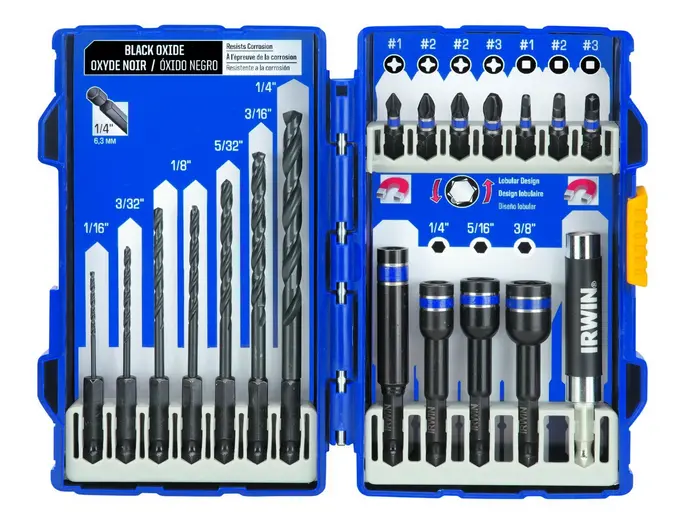 Irwin 1840316 Impact Series Drill/Drive Set of 19 Piece