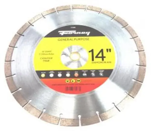 Forney 71568 Premium Diamond High Speed Contractor Blade