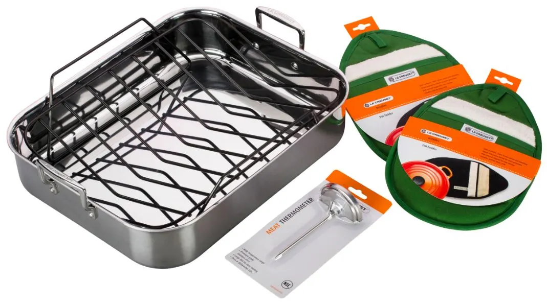 Le Creuset Large Roasting Pan Holiday Set