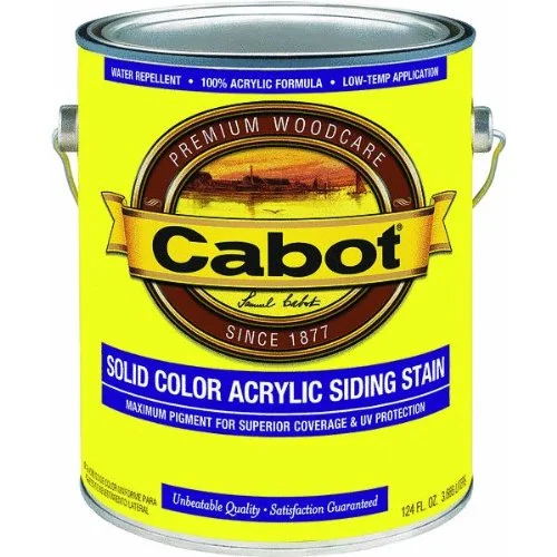 Cabot 01-0844 Exterior Solid Color Acrylic Siding Stain