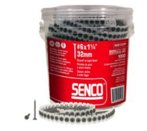 Senco 06B162P Collated Drywall to Light Gauge Steel Screws