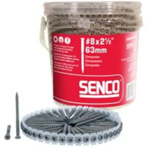 Senco 08S250W596 Collated Composite Screws 2 1/2"