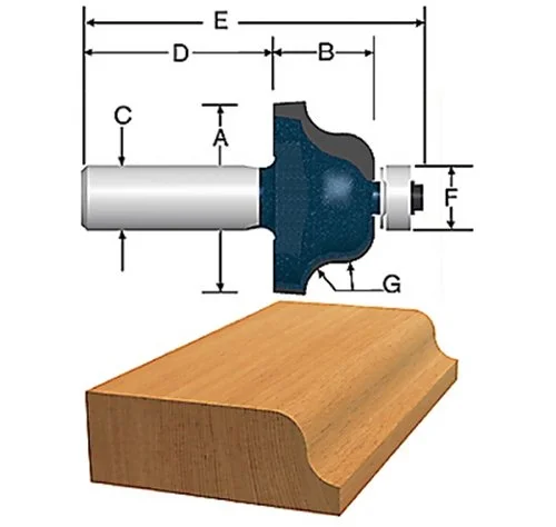 Bosch 85270MC Carbide Tipped Roman Ogee Bit