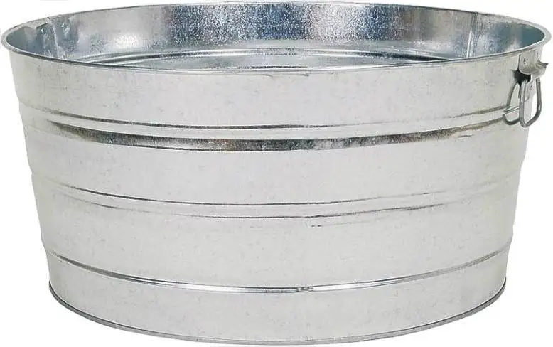 Behrens 3GS Galvanized Steel Round Tub