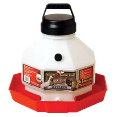 Little Giant PPF3 Plastic Poultry Waterer