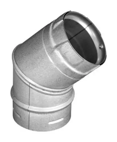 Duravent 3PVL-E45R Pellet Vent 45 Degree Elbow Pipe