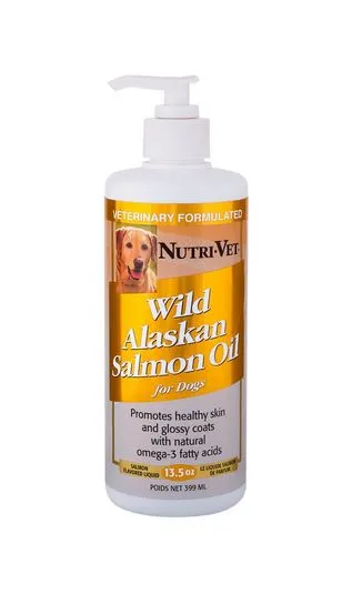 Nutri-Vet 50731 Wild Alaskan Salmon Oil For Dogs