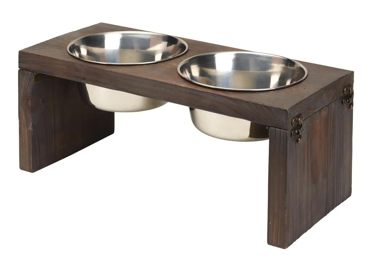 Ore Pet DD188 Jumbo Stainless Steel Bowl Set With Hinged Stand