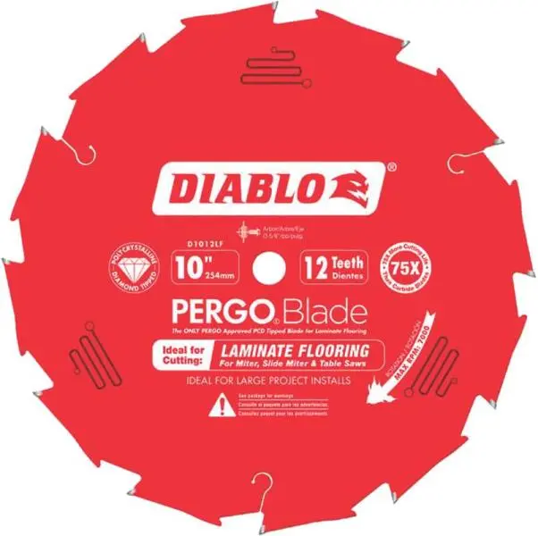 Diablo D1012LF 12 Teeth Pergo Saw Blades