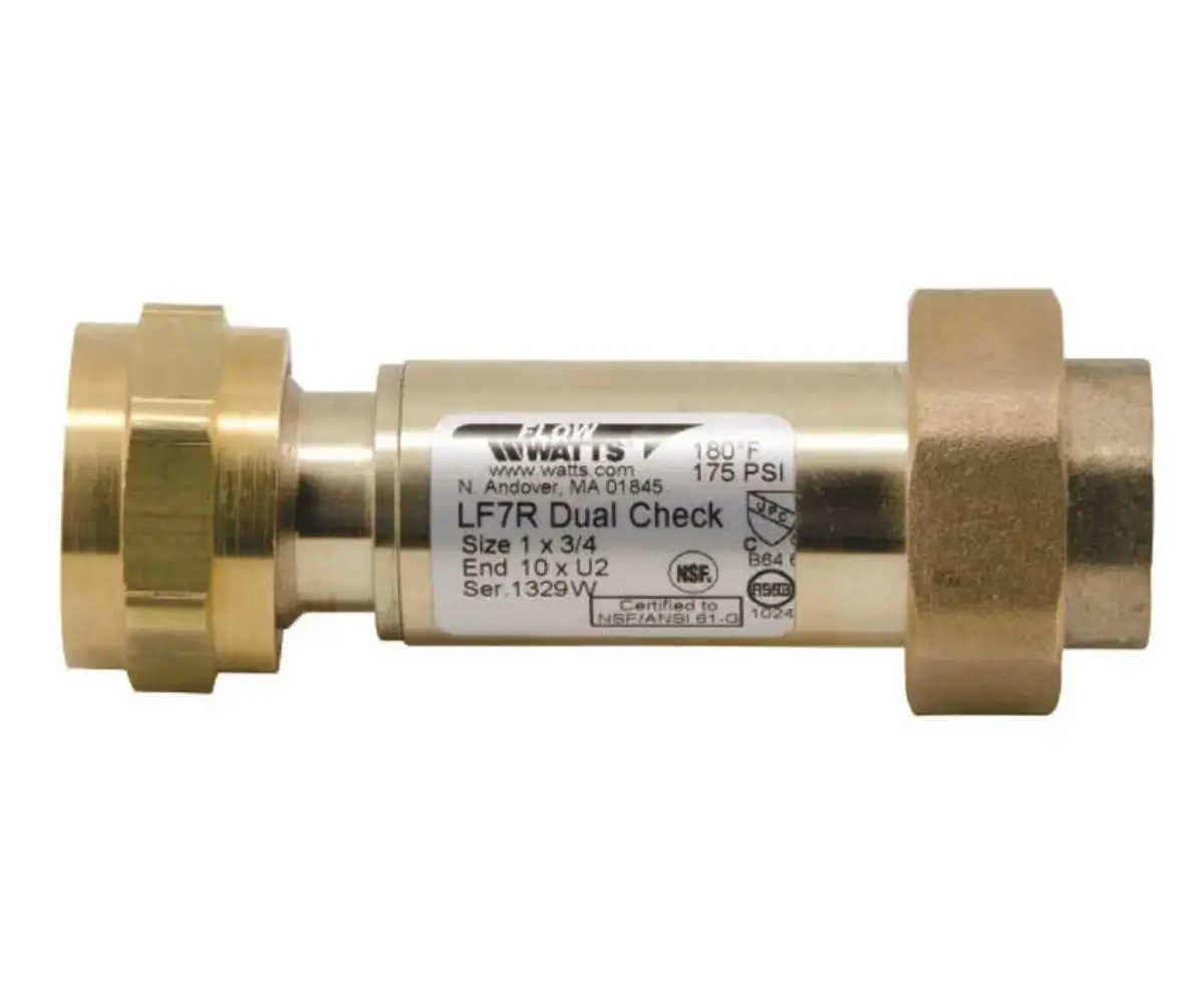 Watts 3/4X3/4 LF7RU2-2 Dual In-Line Check Valve