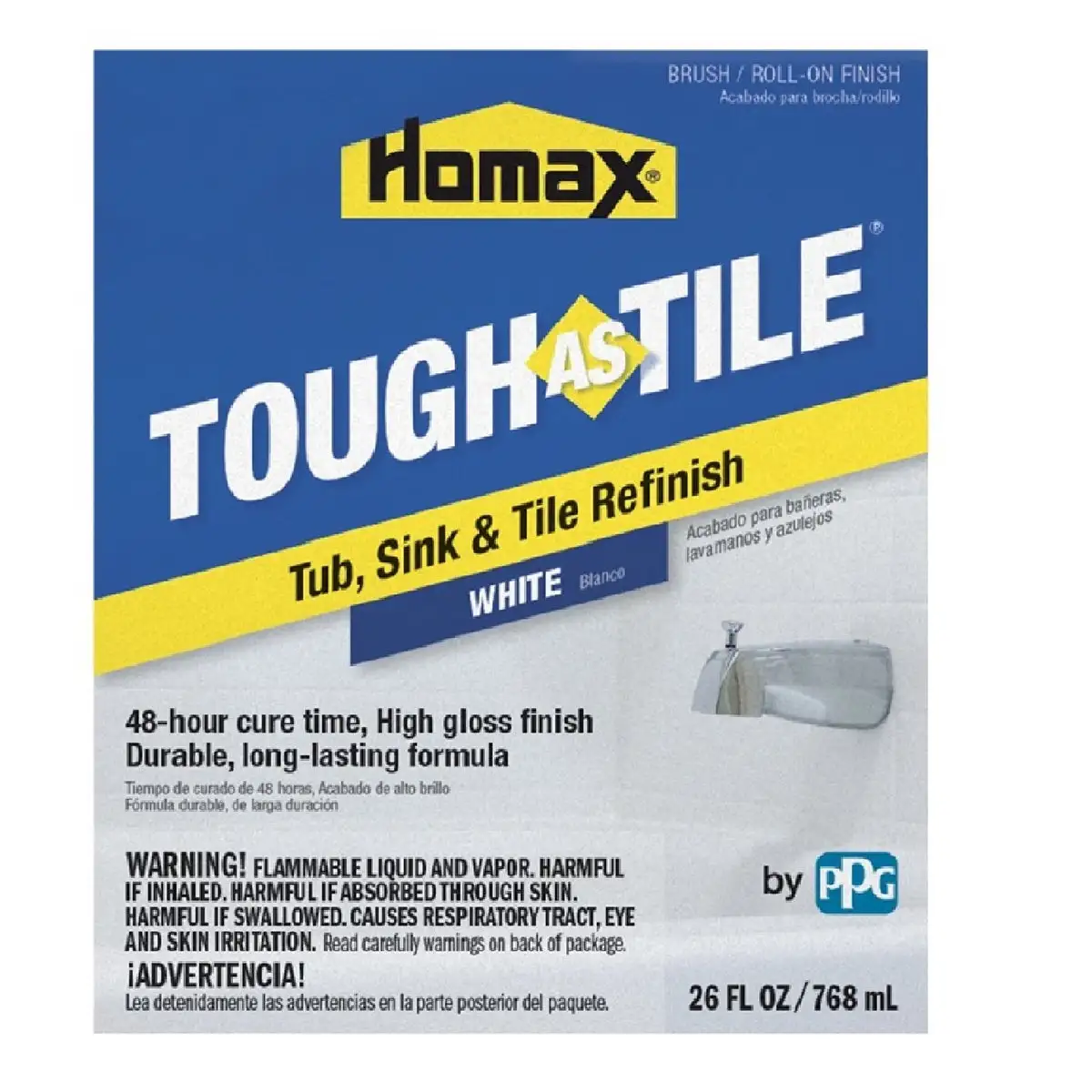 Homax 3158 Tough As Tile Epoxy Enamel Brush On Paint