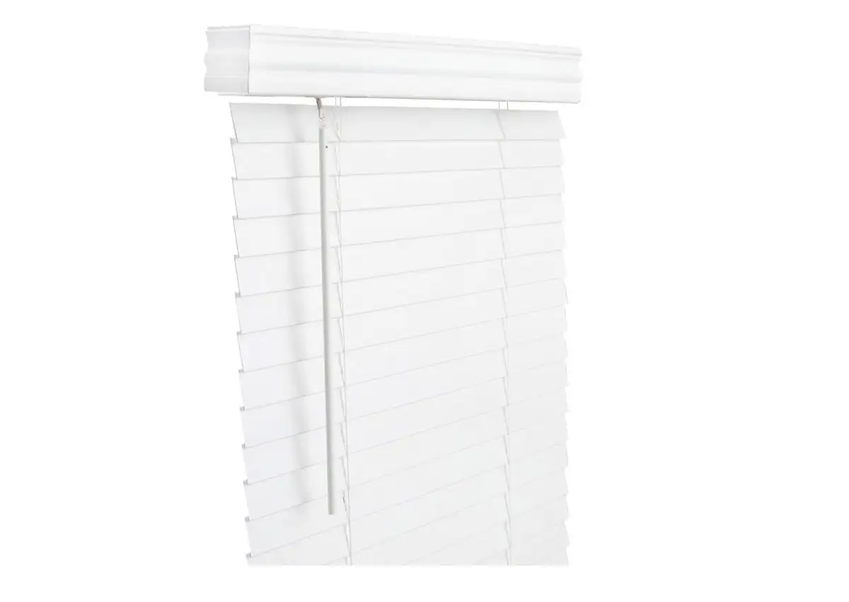 Living Accents FAX3560WH Horizontal Mini-Blinds