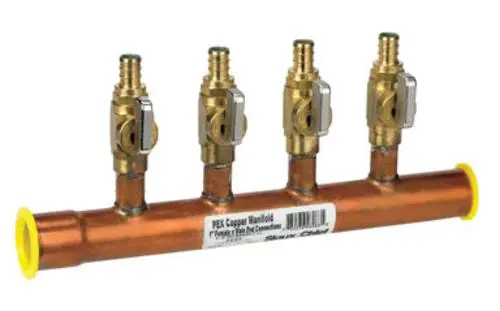 Sioux Chief 672XV0431PK Pex Copper Manifold With Valve